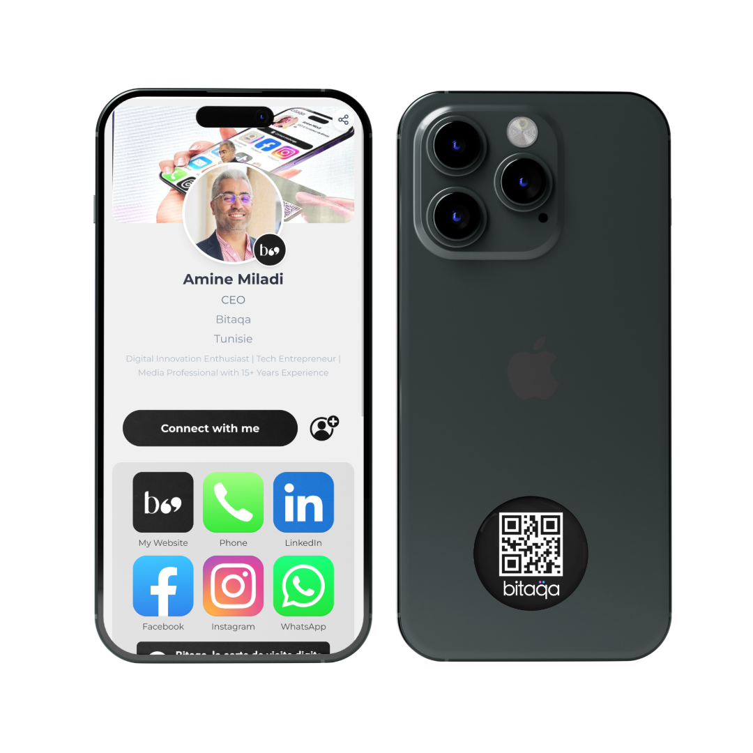 Tag NFC + QR Code Black - Image 2